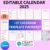 +37 Calendar Template Pinterest (Editable Canva)