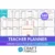 The Happy Planner Teacher Calendar Refills (140 Pages) Editable Canva