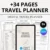 34 Travel Planner Book Pages BUNDLE (Canva Editable)